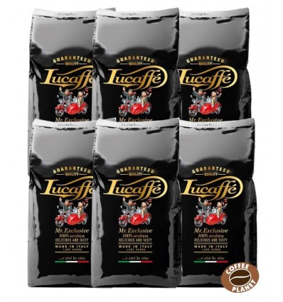 Zrnková káva Lucaffé Mr. Exclusive 100% Arabica 6 x 1 kg