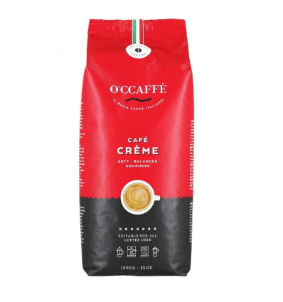 Zrnková káva O'ccaffé Café Créme 1 kg