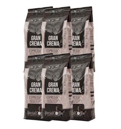 Zrnková káva SpecialCoffee Gran Crema 6 x 1 Kg